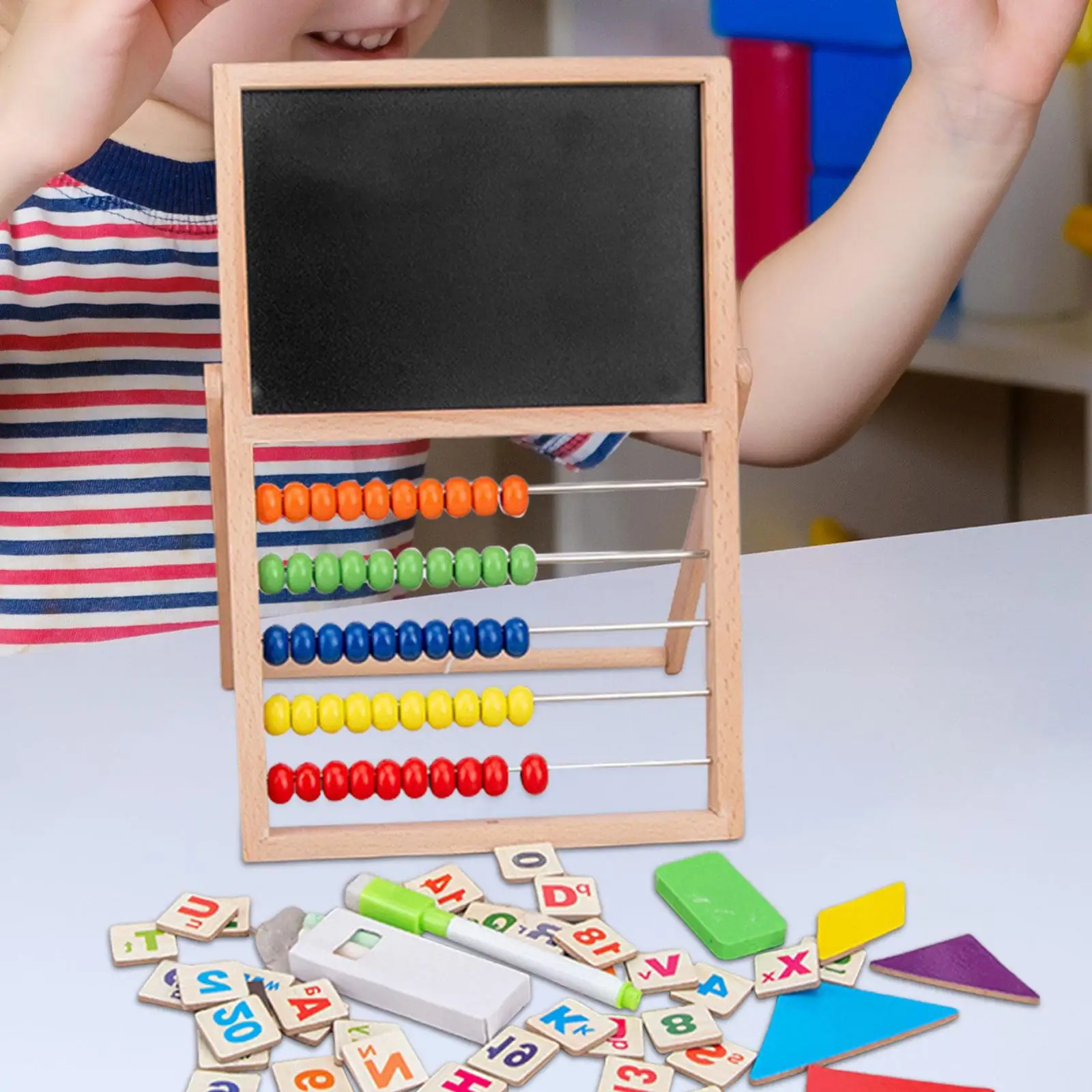 Juguetes de aprendizaje de matemáticas, ábaco para niños, juguetes de actividades de desarrollo temprano