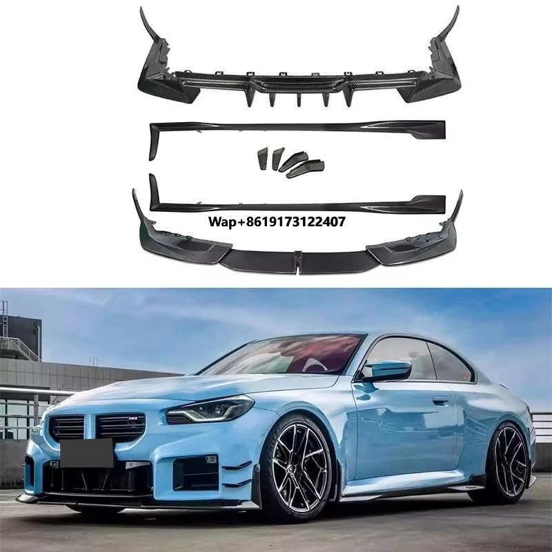 

Автомобильная система кузова, передний спойлер из углеродного волокна, задний диффузор для губ, боковая юбка, сплиттер, бампер, комплект кузова для G87 M2