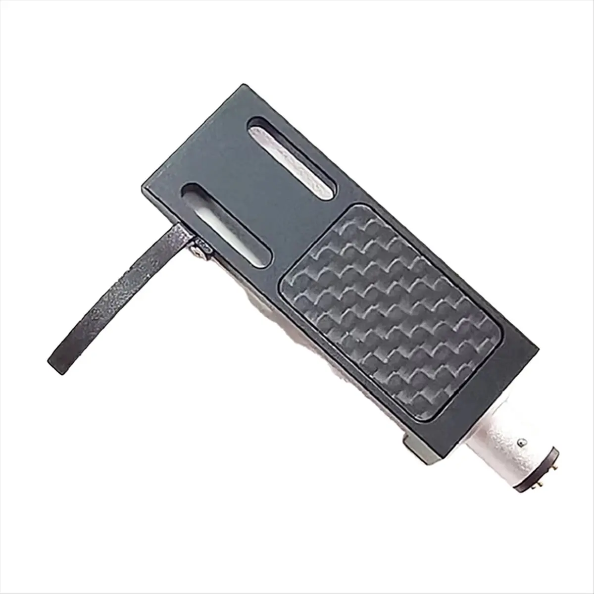 A008 Fever Grade Ajustável Azimuth Headband LP Vinil Aviação Alumínio Headband com 5N Pure Silver Fio Preto