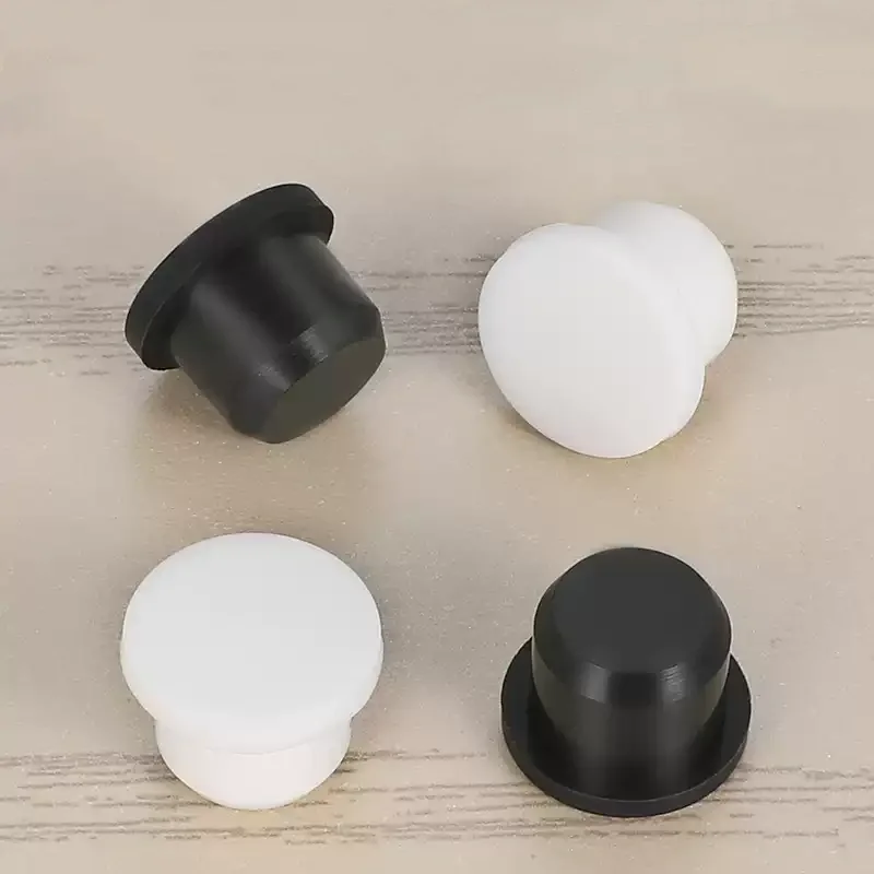 Leijiu Weiß/Schwarz Hochtemperaturbeständiger Silikon-Stecker 2,7mm-14,1mm T-Typ Massiver Silikon-Gummistecker Gummischutz – Detail 3