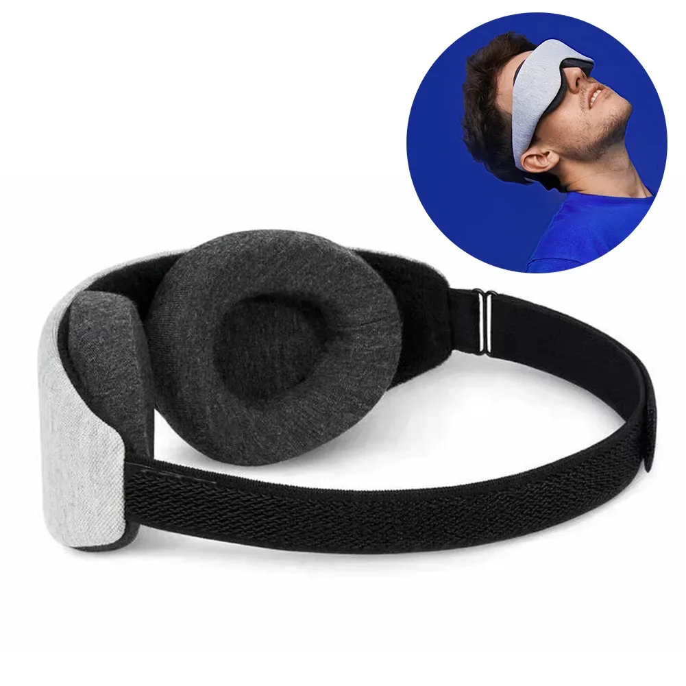 Black 3D Sleep Mask Memory Foam Eye Shade Breathable Eye Patch Travel Smooth Sleep Masker Relax Sleeping Aid Women Men