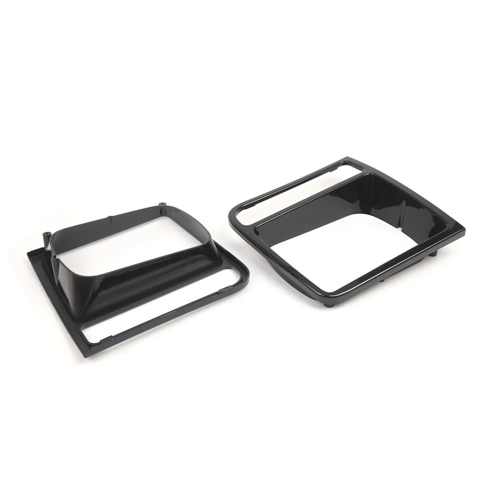 For Jeep For Cherokee 1997-2001 Car Headlamp Headlight Bezel 5EM72SW1 5EM73SW1 ABS Glossy Black Exterior Frame