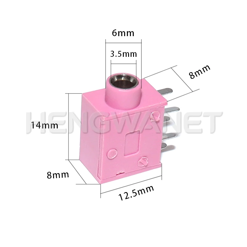 5pcs 3.5MM Audio Headphone Jack Connector PJ-325 Stereo Audio Earphone Connectors 3.5 PJ-325 Audio Jack Socket Multicolor