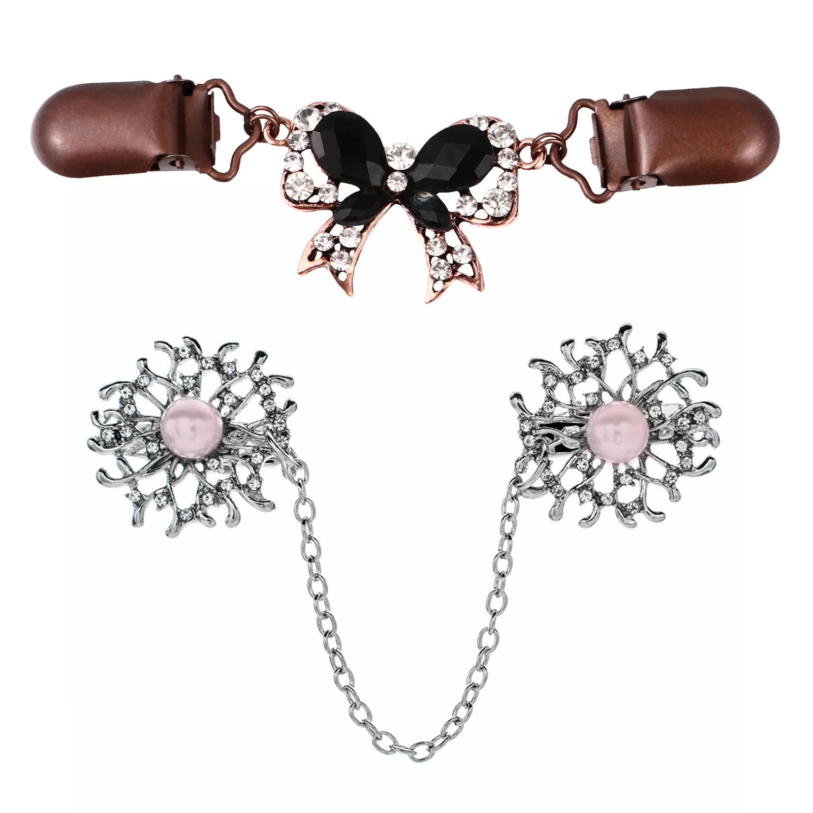 2 قطعة دبوس الصدر المعدني التلبيب دبوس دقيق بروش كليب ل سترة شال دبوس الأمان سترة الموضة كليب بروش الرجعية