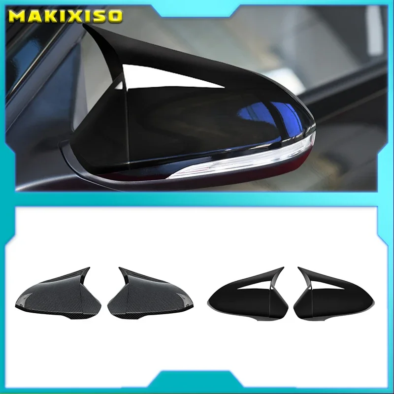 

2Pcs Auto ABS Exterior Horn Shape Rearview Mirror Cover Trim Sticker Decoration For Hyundai MISTRA 2014-2019 Car Accessories