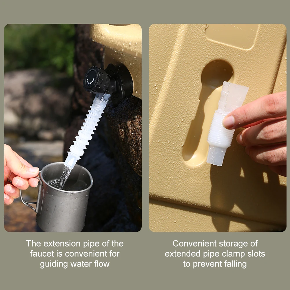 

12L Portable Camping Water Jug No Leakage Water Storage Carrier BPA Free Emergency Water Tank for Outdoor Hiking Camping Picnic