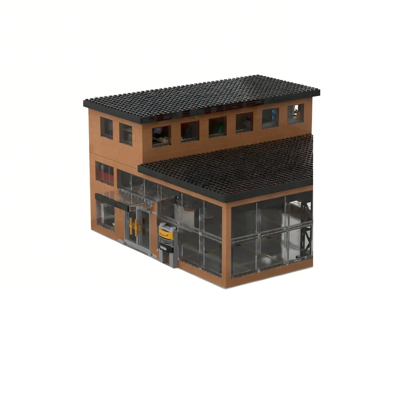 3406pcs MOC Car Showroom Service Modular Streetscape Model Toys Building Blocks Architecture Christmas Gifts Assemble Kids Idea