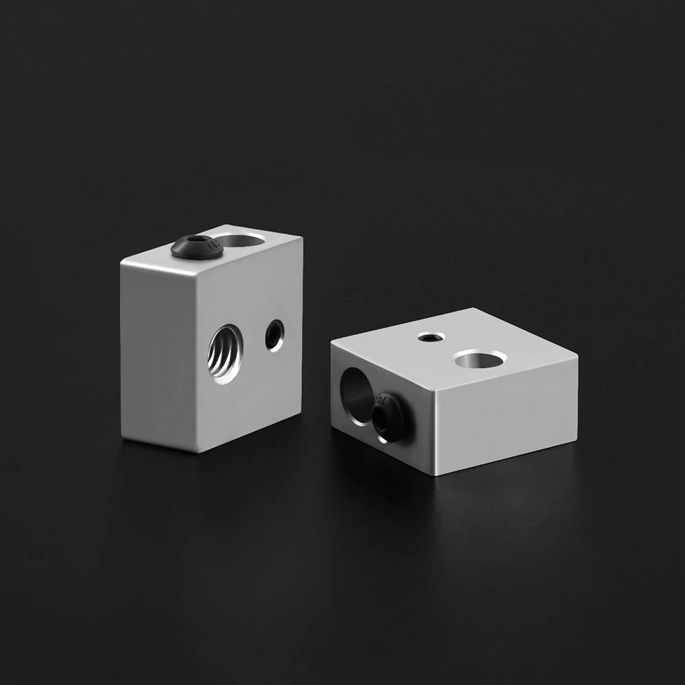 Reprap Makerbot MK7 MK8 Aluminium Heater Block For Print Head Hot End Heating Block 20*20*10 20x20x10 mm For 3D Printer