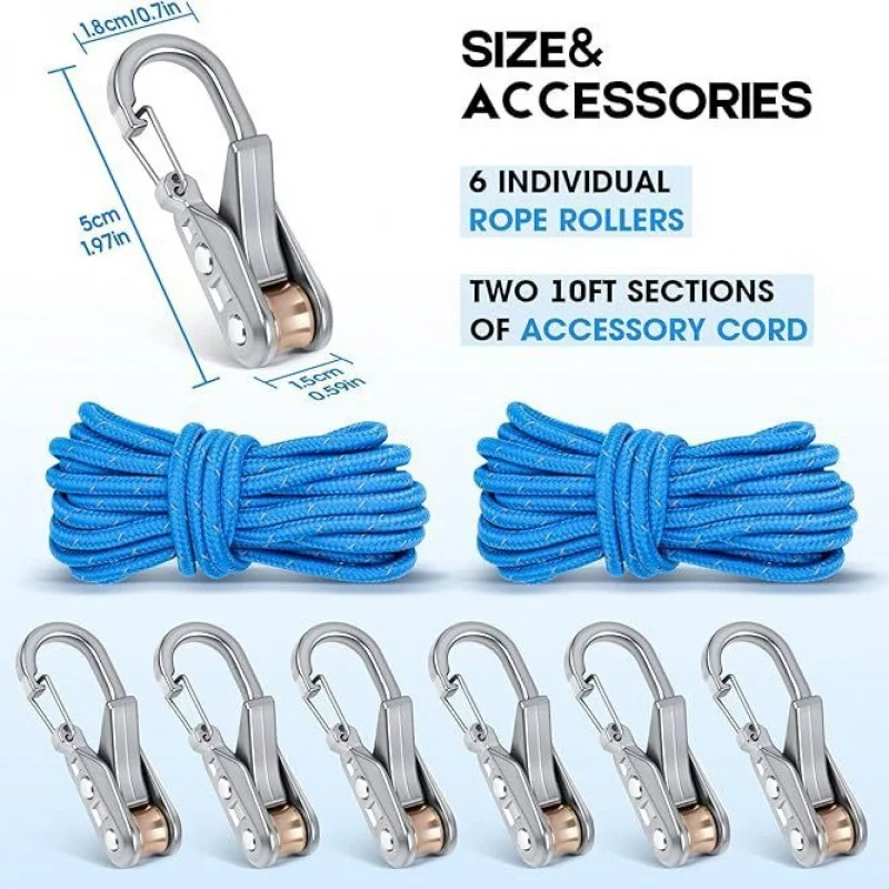 Obrázek 3: Nový lano tensioning nářadí jednoduchý hák napínák přenosné kabel zpevňovač kemping outdoorové tie-down aparatura