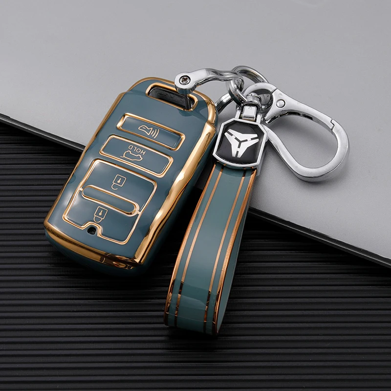4 Buttons TPU Smart Remote Car Key Case Cover for Kia New K7 Cadenza K9 K-04 Sorento K900 Shell Fob Holder Keychain Protector