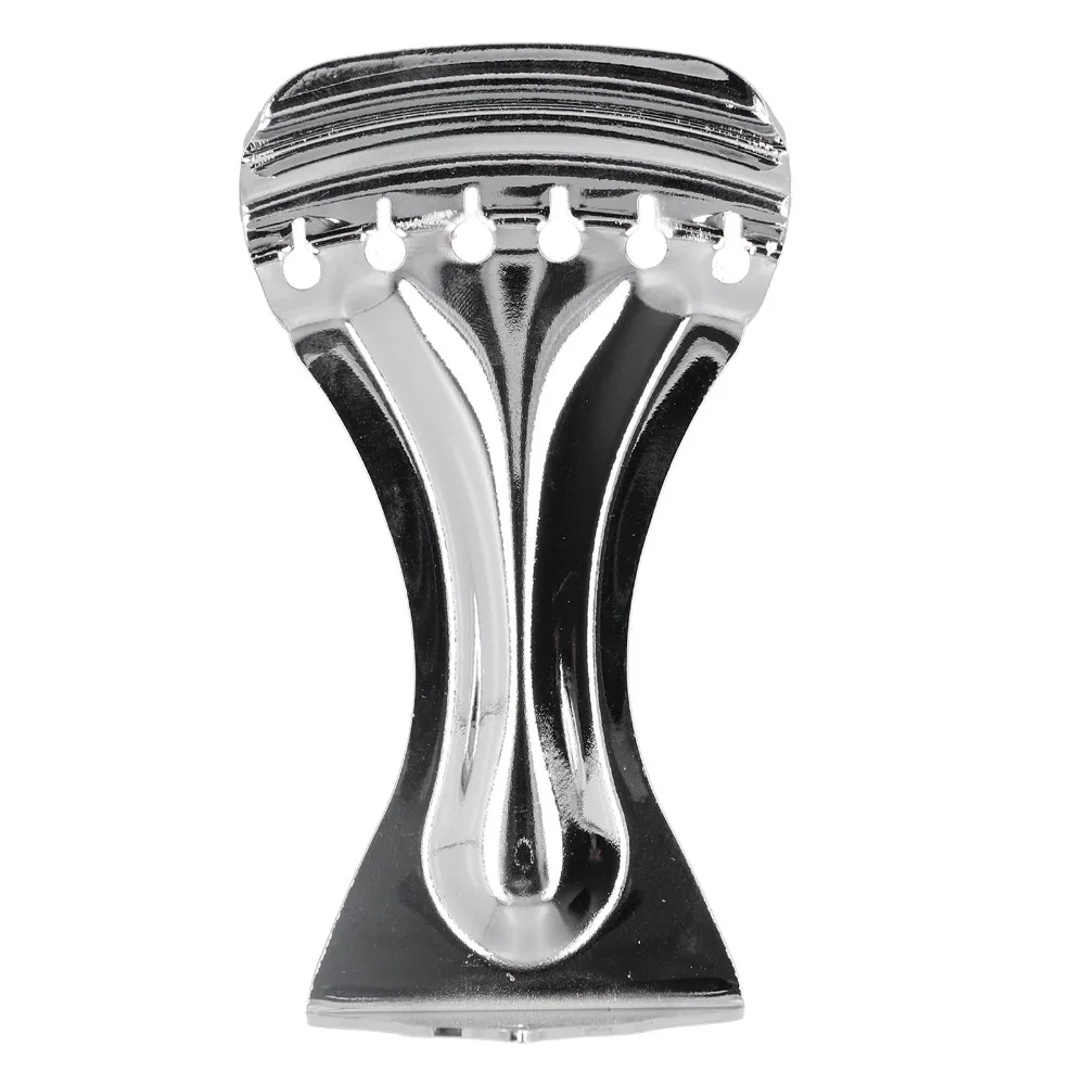 

​6 String​ Guitar Tailpiece​ ​Silver/Black ​With Mounting Screw​ ​Bridge Accessories​ Metal ​Resonator Guitar Tailpiece​