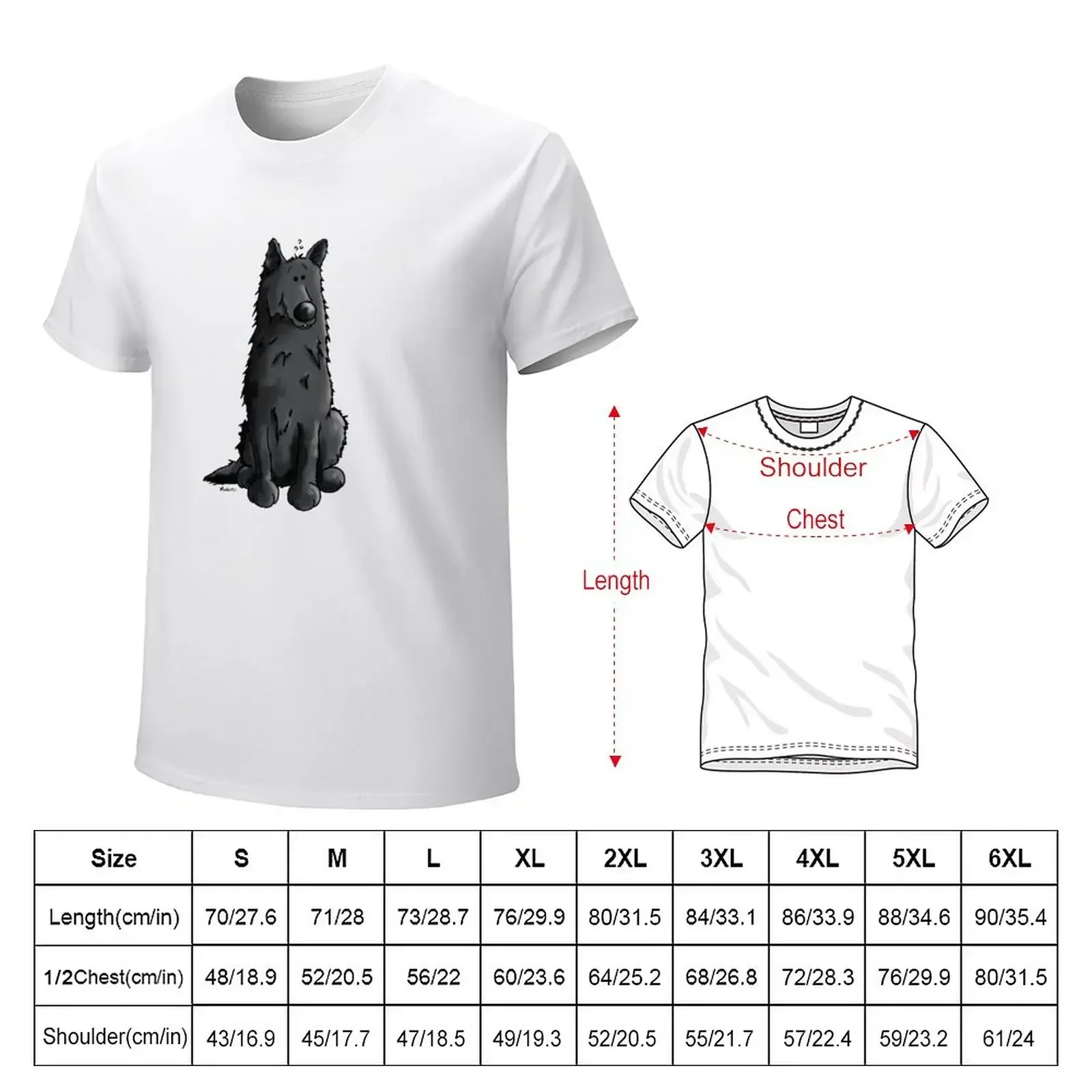 Belgian Groenendael Dog - Dogs - Cartoon - Gift T-Shirt blanks summer clothes mens funny t shirts