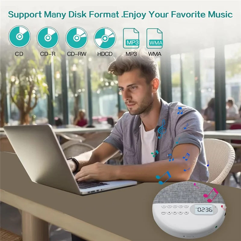 REPLA-Multifunctional Audio Player Dual Stereo MP3 CD Player Fetal Education Repeating English Learning Machine