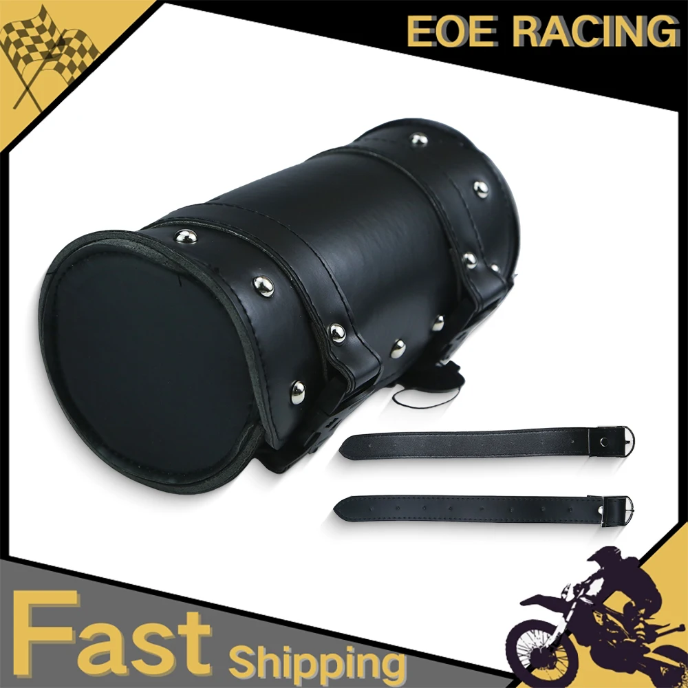 

Винтажная универсальная мотоциклетная сумка из искусственной кожи для крепления на вилку/руль, водонепроницаемая сумка для хранения инструментов для Harley Bobber Sportster