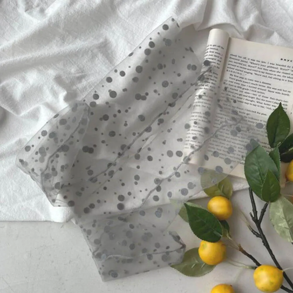 

Transparent Sweet Women Chiffon Mesh Tulle Socks Nylon Dot Socks Dress Hosiery