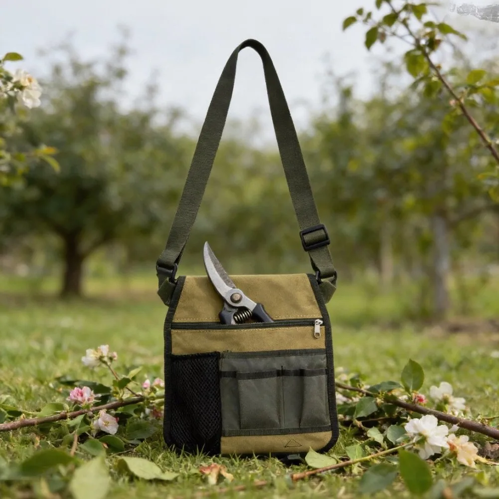 Work Ready Gardening Tool Organizer with Ergonomic Fit Construction and Optimized Pocket Layout for Efficiency