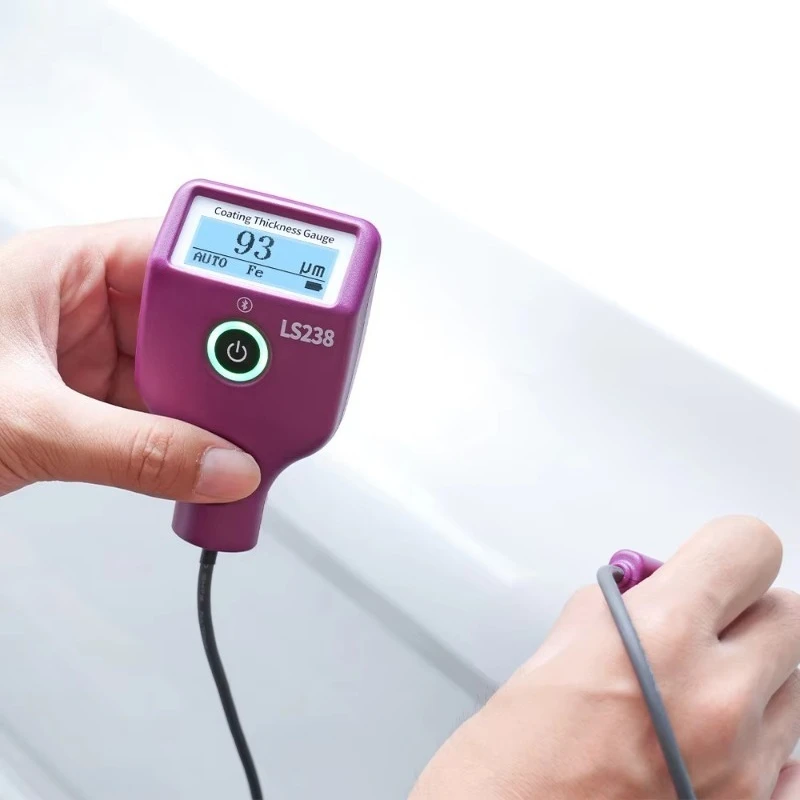 

Car Paint Coating Thickness Gauge 0-5000um FE & NFe Probe Meter for Testing Electroplate Metal Car Paint Tester Meter