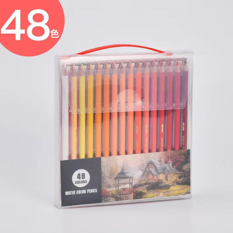 Water Soluble Colored Pencil Set 48 72 180 210 Colors, Oil Based Wooden Art Pencils in Gift Box for Sketching Shading and