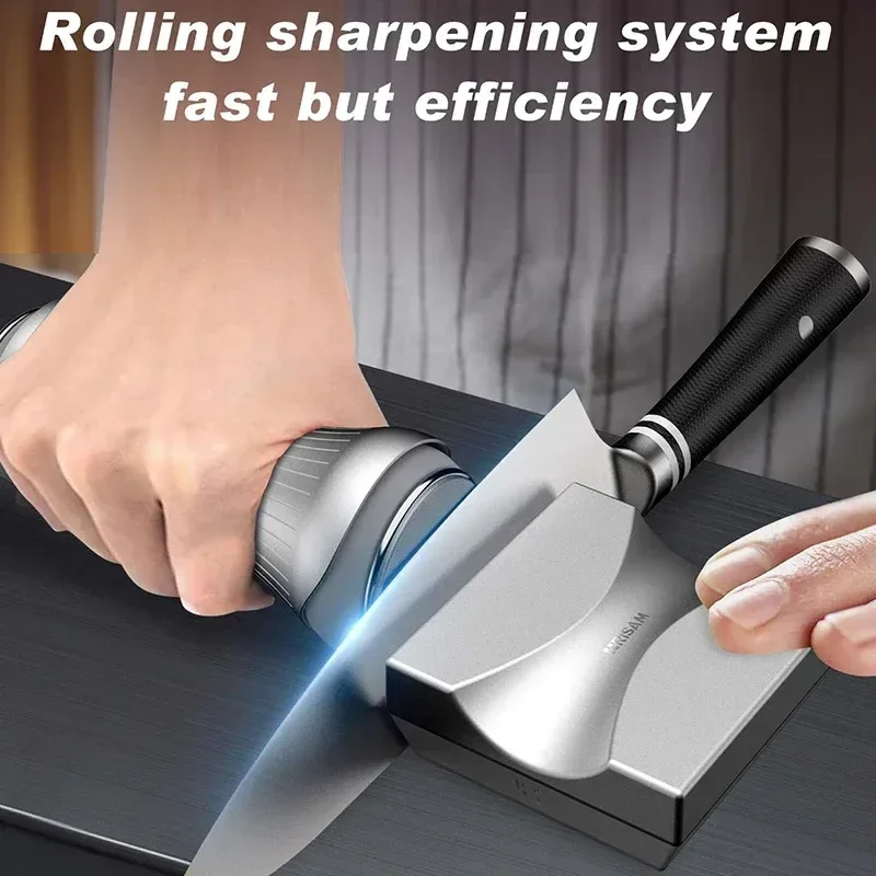 RISAM Rolling Knife Sharpener Fixed Angle Knife Sharpener System Kit With Tumbler Diamond Grinding Stone Grinding Apparatus Sets