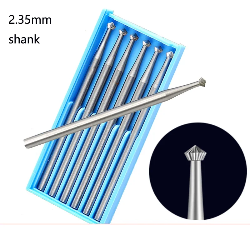 Burs for Gem Setting,Dental Drill Bur for Jewelry Polishing & Engraving Tools Set thick ufo shape