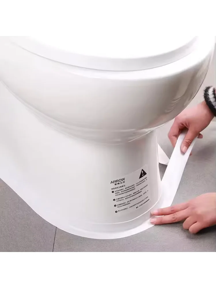 Waterproof Wall Tape Bathroom Kitchen Adhesive Tape Contour Tapes Cardboard Sealing Strip Bathroom Shower Sink Bath Caulk Tapes