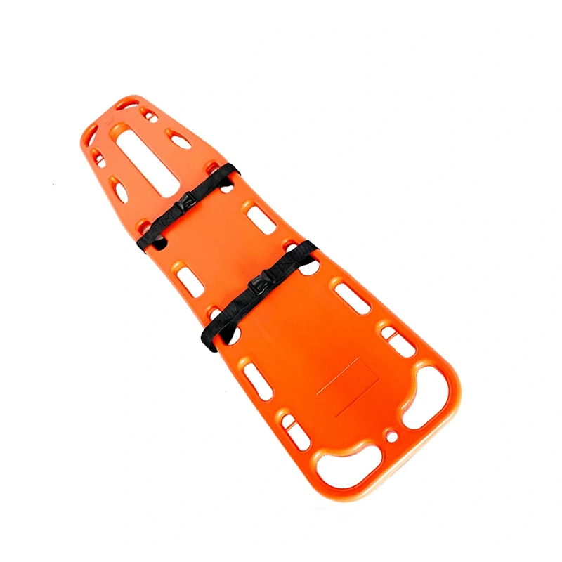 2026 New MN-AS035 Wholesale Plastic Folding Long Spine Board Rescue Portable Fold Stretcher Spine Board With Head Immobilizer