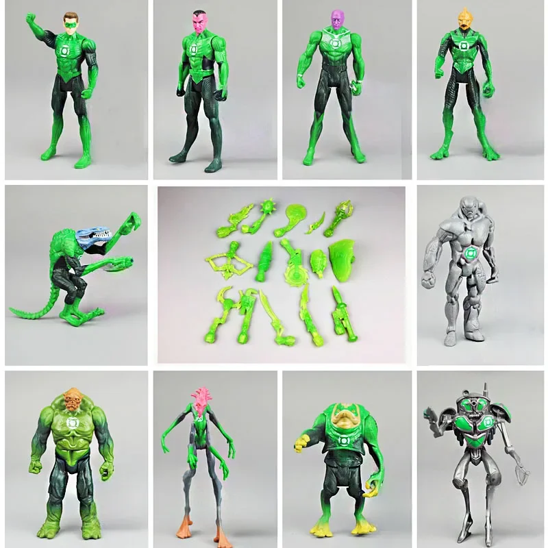 

Heroesse 3.75 Inch Green Lanternes Q Version Movie Version Movable Figures Model Toy Collection Ornaments