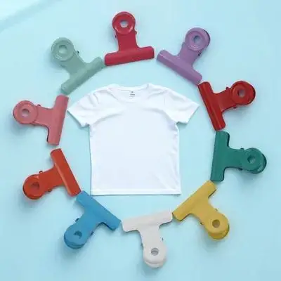 

10Pcs Portable Metal Clips Snack Bag Clamps Office Bill Clips Home Kitchen Food Sealer Metal Bag Clamps Clothespins with Holes