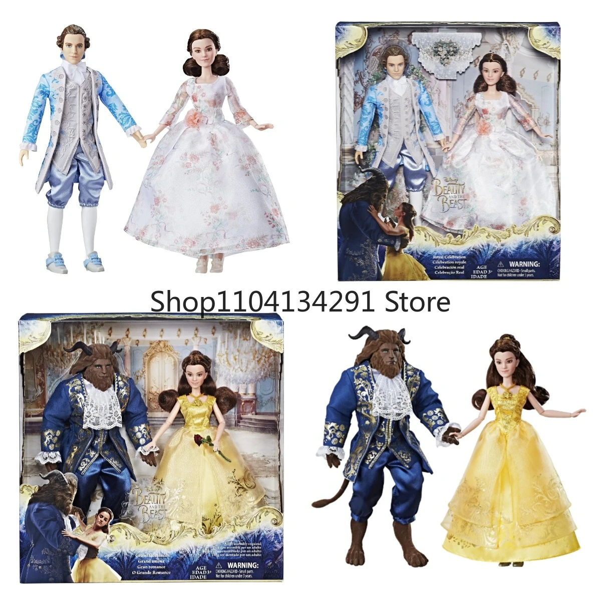 

Оригинальный товар принцессы Диснея «Красавица и чудовище», кукла принцессы Белль, игрушка, свадебное платье принца зверя, игрушка