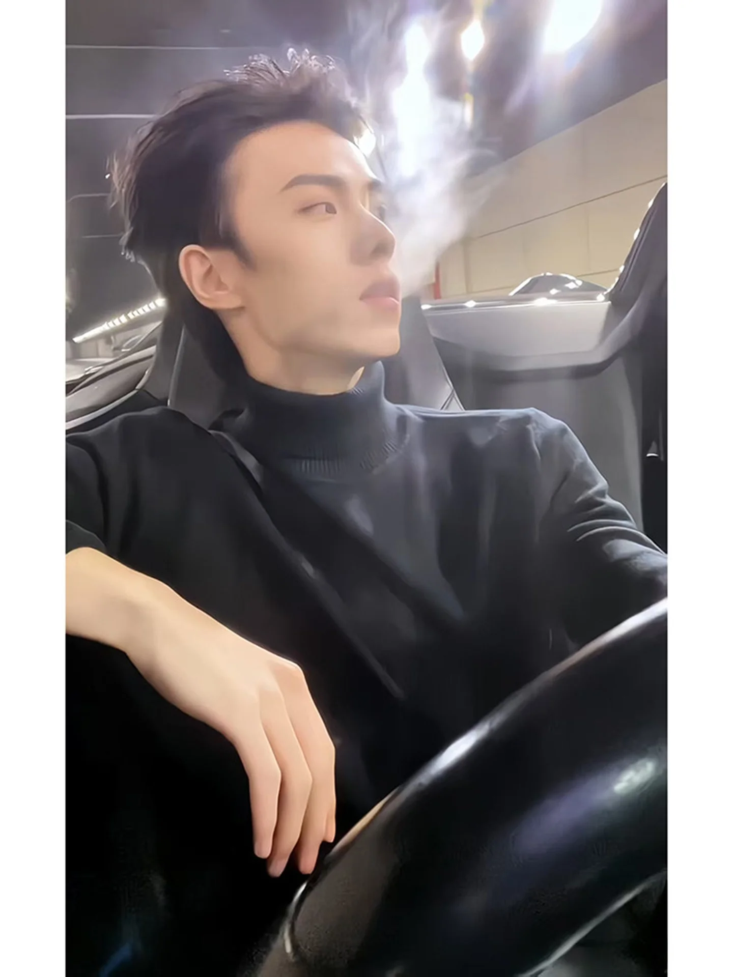 

Мужской трикотажный свитер с высоким воротником Bla, облегающий, базовый слой, в американском повседневном стиле, осенне-зимний, премиум-класса