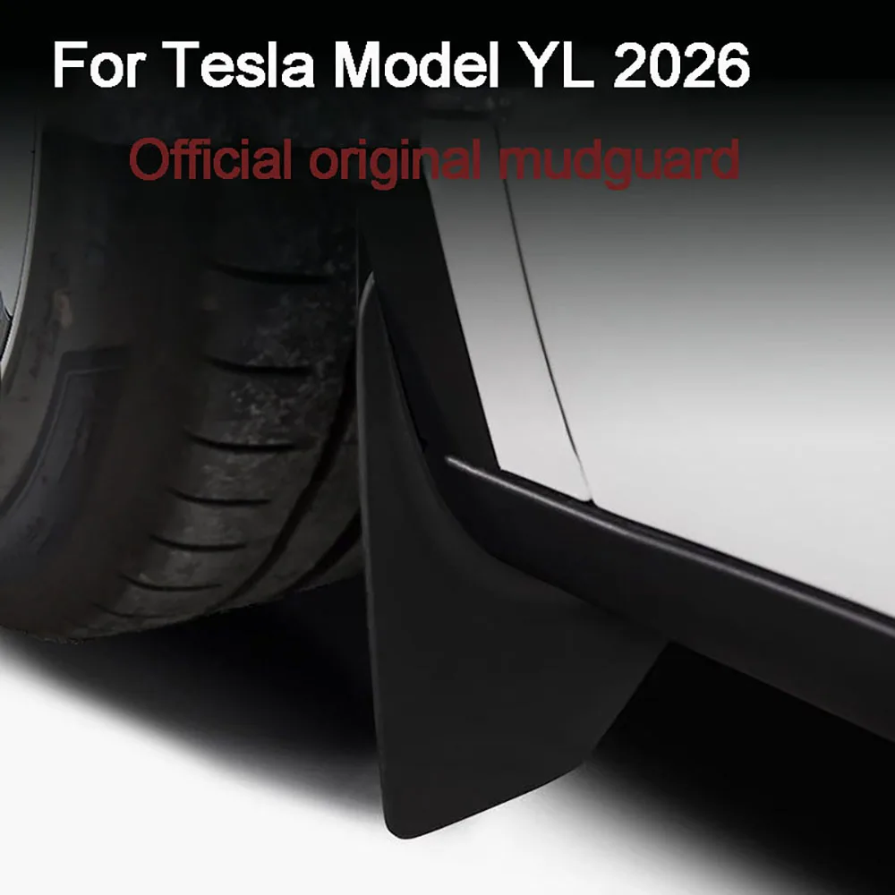 For Tesla Model YL Y L 2026 Car Styling Front Rear Wheel Splash Fender Mudguard Anti Mudflap Cover Accessories Auto Part