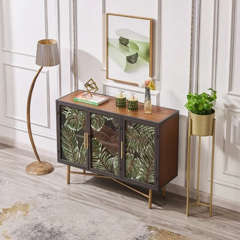 TAO Tao Furniture Foyer Entrance Cabinet Curio Cabinet Three-Door Glass