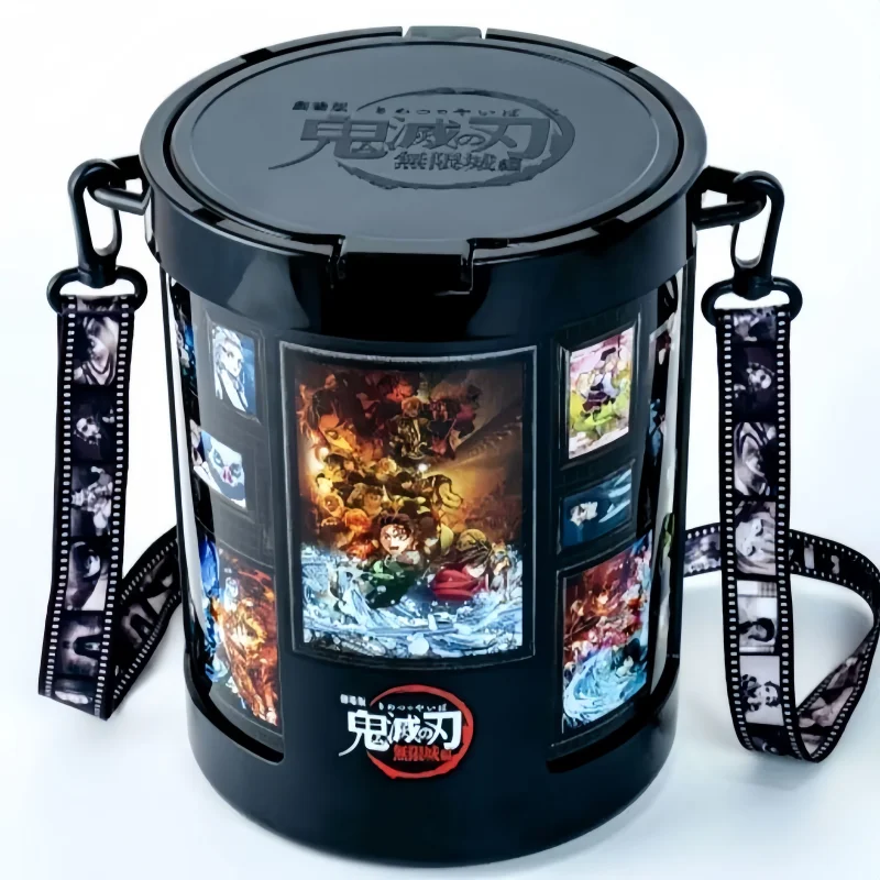 شخصيات الرسوم المتحركة الأصلية المحدودة شيطان القاتل الفصل اللانهائي للمدينة نماذج اللعب دلو الفشار مجموعات البلاستيكية ديكور الهدايا #3