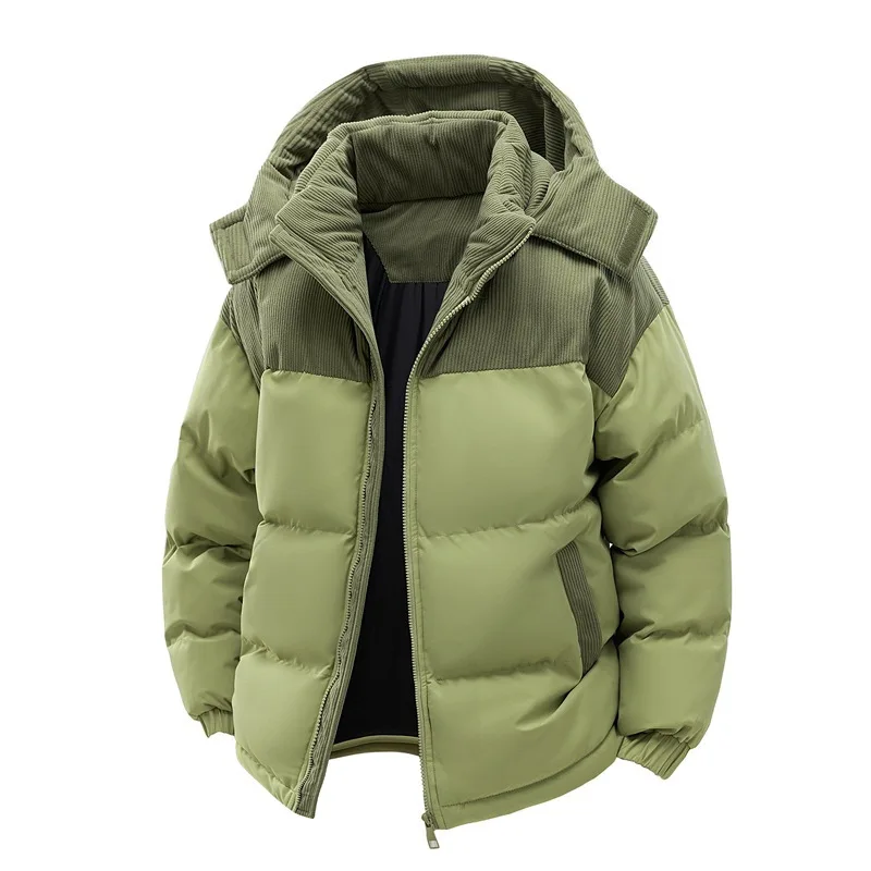 Cotton padded men's velvet 2026 winter new item thickened warm and cold proof cotton jacket cotton coat jacket