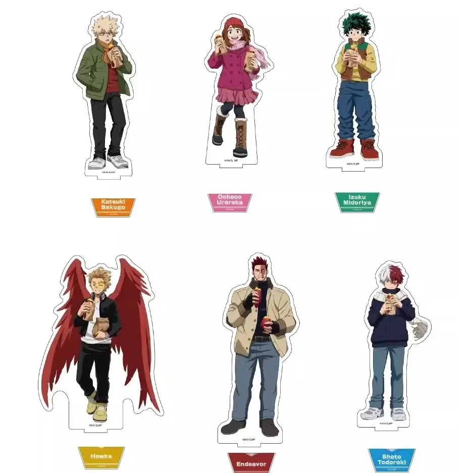 

Anime Todoroki Shouto Bakugou Katsuki Uraraka Ochako Midoriya Izuku DIY Custom Acrylic Stand Plate Cosplay Character Prop