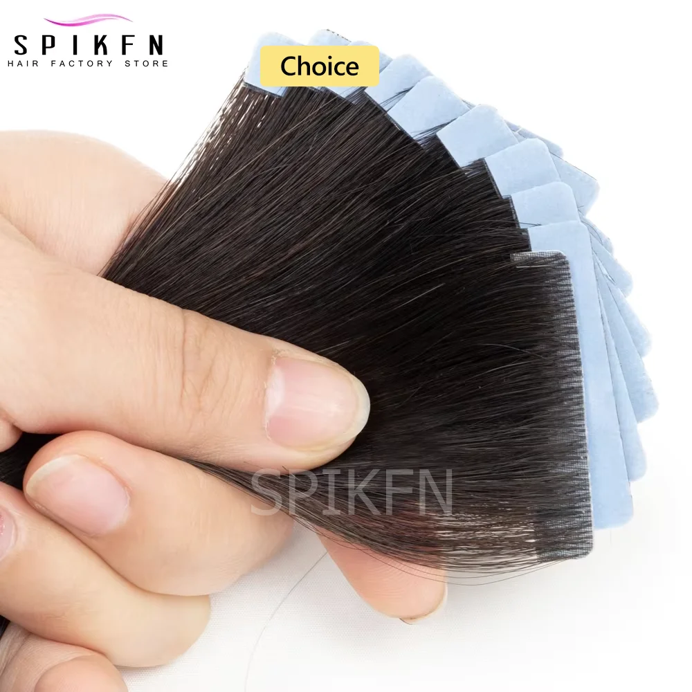 

12"-22" Inject Seamless Tape In Human Hair Extensions Nautral Straight Invisible Tape Hair Extension PU Skin Weft Tape Hair