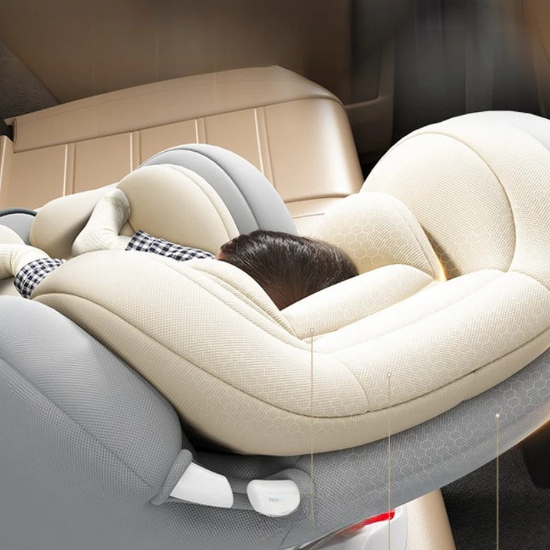 Siège auto rotatif universel pour bébé de 0 à 12 ans avec position couchée de sécurité, siège de sécurité portable pour enfants pour le confort de sécurité des véhicules