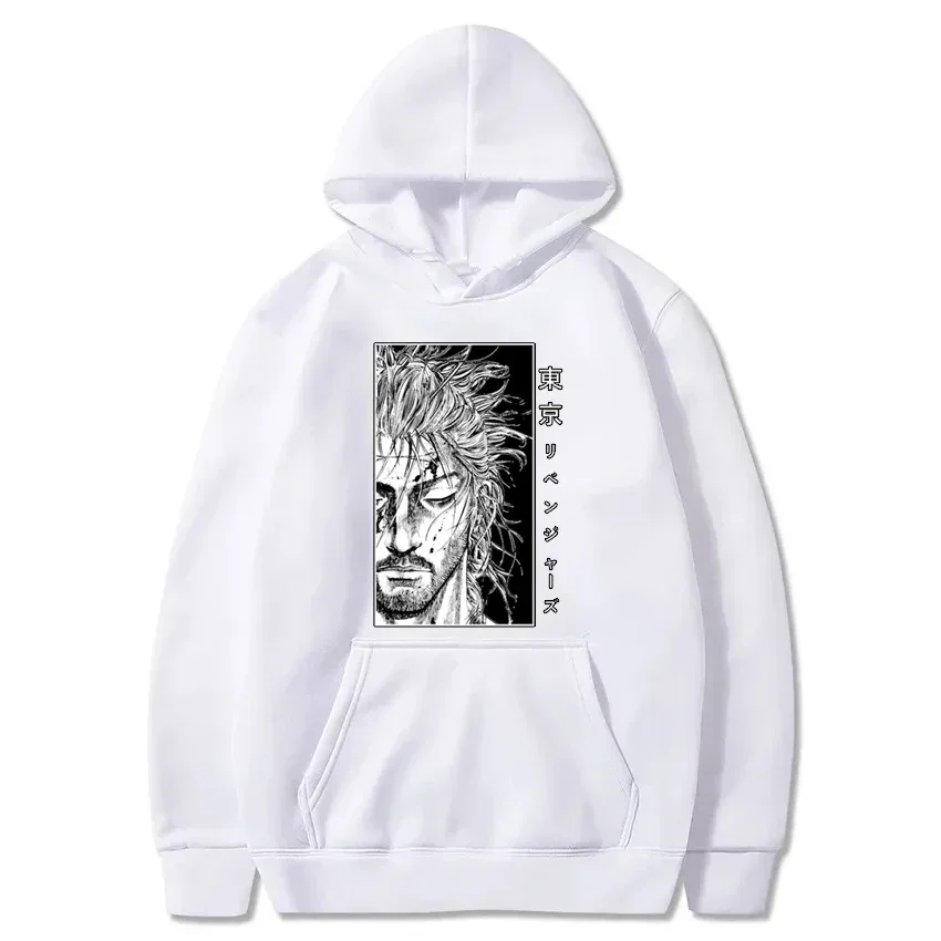 Japan Manga VAGABOND Miyamoto Musashi Print Man Hoodies Acg Fans Streetwear Hipster Otaku Clothing Casual Girl Sweatshirts