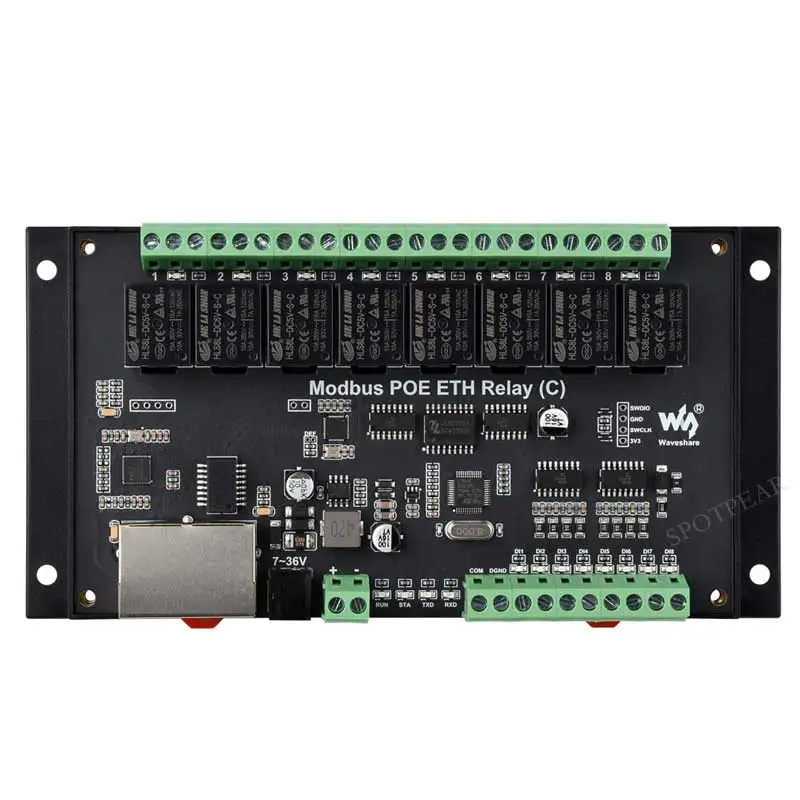 

Промышленное реле Modbus POE ETH (C) RTU Dual Ethernet RJ45 до 8 каналов POE Power over Ethernet