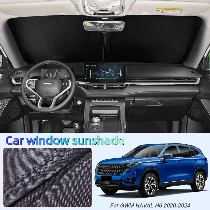 

Car Black Windows Privacy Sunshade Auto Anti-UV Heat Insulation Protect Cover Interior Accessory For GWM HAVAL H6 2020-2026