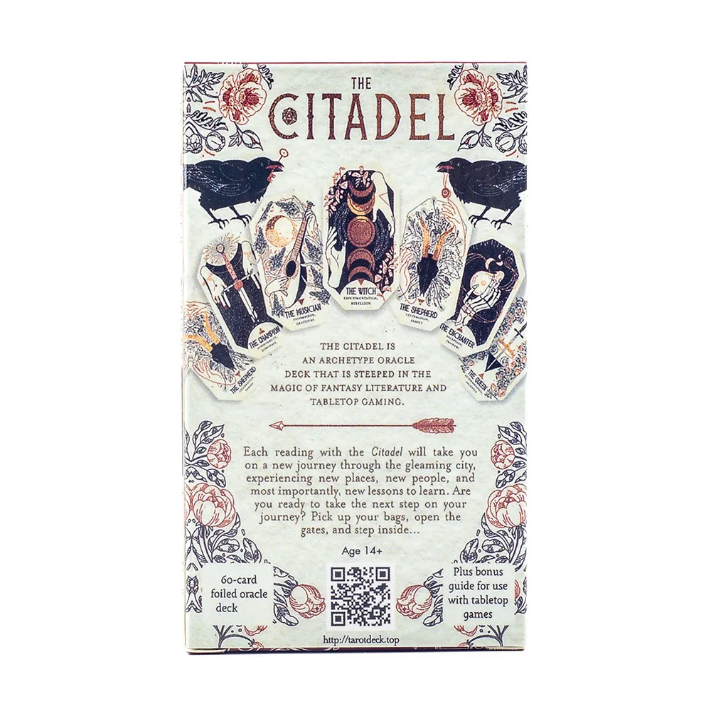The Citadel A Fantasy Oracle - 60 carte di tarocchi in profondità influenzata da fantasy letteratura e giochi da tavolo elementi magici