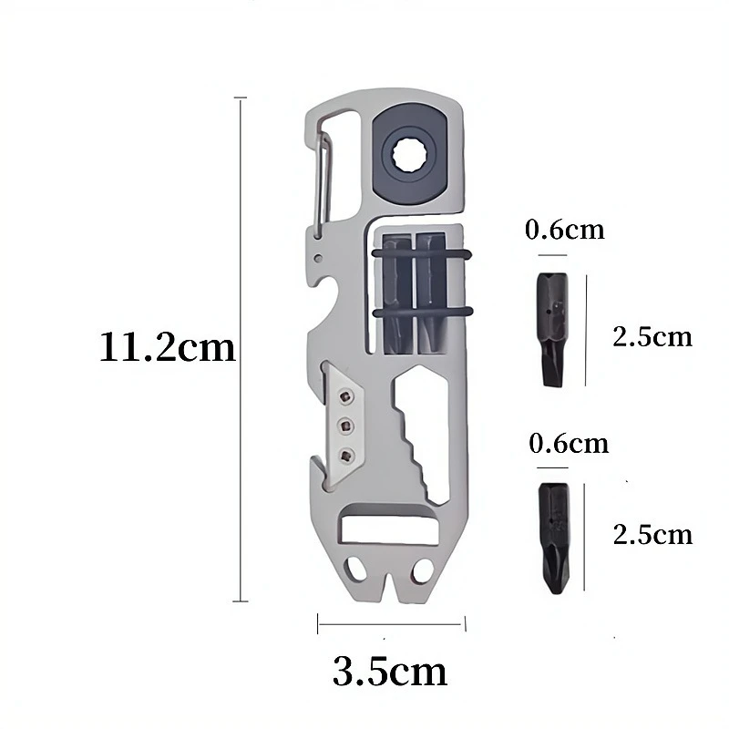 10 in 1 Multifunction Tools ratchet outdoor EDC Crowbar Key buckle KMTRT Bottle opening screwdriver