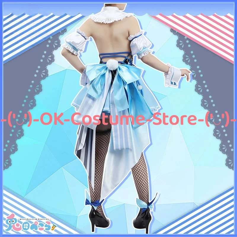 [Customized Size] Hololive VTuber Usada Pekora Cosplay Costume Shoes Wig Bunny Dress New Outfit Halloween Carnival Party Uniform view 3