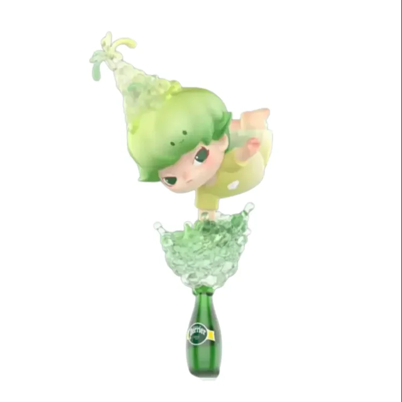 Popmart Dimoo Perrier Paris Water Bubble Explorer Elevator Action Anime Figures Cute Model Collection Ornaments Toys and Hobbies