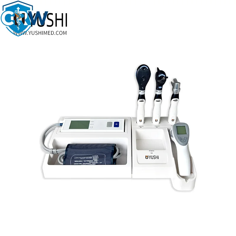 CRW Electric Otoscope Ophthalmoscope Pressure Device Desktop General Diagnostic Station ENT Use Clinic Hospital Home CE