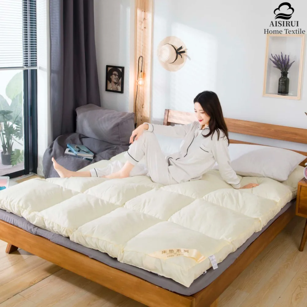 Comfortable Bed Mattress Toppers Cotton Breathable Antibacterial Cushion Mattress Soft Tatami Single Double Dormitory Quilt Mats