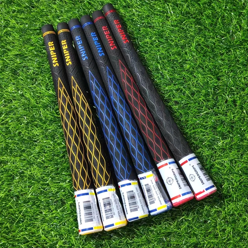 Golf Club Grips for Men, Standard Rubber, Non-Slip, Durable Sniper Golf Irons and Woods, Universal Grip