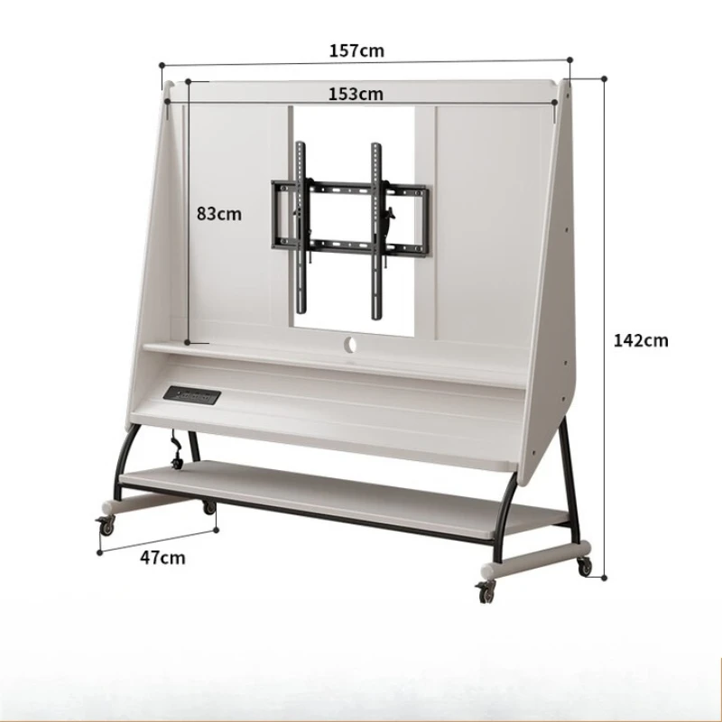 

Suitable for solid wood removable TV cabinet, living room household small apartment, modern simple floor storage TV bracket