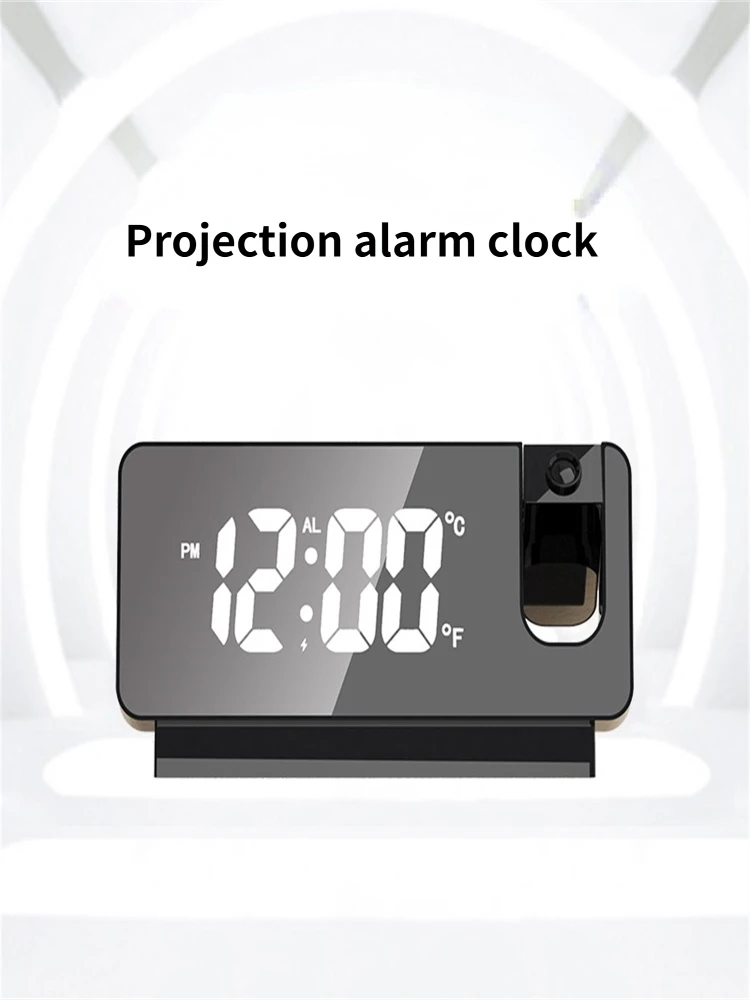 

Projection Alarm Clock Multifunctional Students Night Dedicated Large Screen LED Desktop Digital Alarm Clocks Easy To Plug In