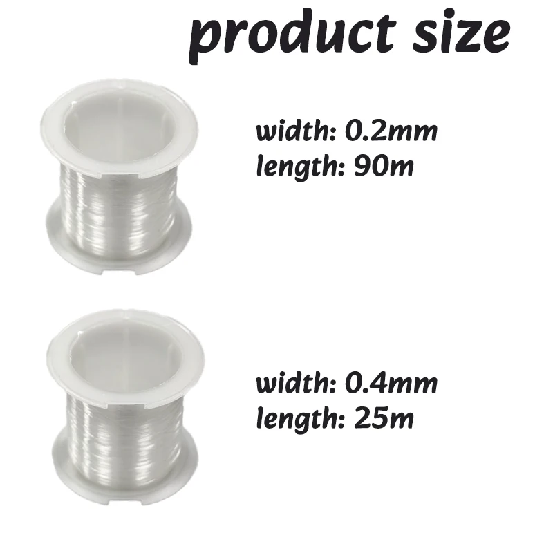 1/2PC Transparent String Beading Cord For Jewelry Bracelet Necklace Making Clear Fishing Nylon Thread DIY Jewelry Decor Making